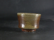 備前焼　登窯　備前焼中堅作家　片岡　聖観　黄ゴマぐい呑２