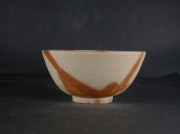 処分品　備前焼　備前焼中堅作家　片岡　聖観　緋襷飯茶碗２８