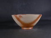 処分品　備前焼　備前焼中堅作家　片岡　聖観　緋襷飯茶碗２８