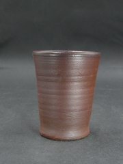 処分品　備前焼　登窯　備前焼中堅作家　片岡　聖観　 黄ゴマビール他グラス４１