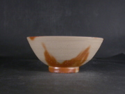 処分品　備前焼　備前焼中堅作家　片岡　聖観　緋襷飯茶碗３