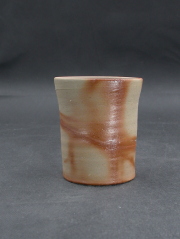 処分品　備前焼　備前焼中堅作家　片岡　聖観　緋襷フリーカップ５０