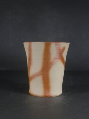 処分品　備前焼　登窯　備前焼中堅作家　片岡　聖観　緋襷ビール他グラス５７