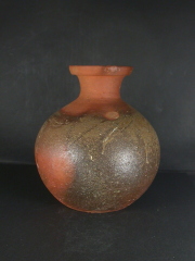 備前焼　穴窯　備前焼人気作家　星　正幸　１．５升共箱付き黄ゴマ焼酎保存用緋大蕪徳利１