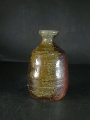 備前焼　穴窯　備前焼女流作家　前嶋　類子　黄ゴマ徳利５