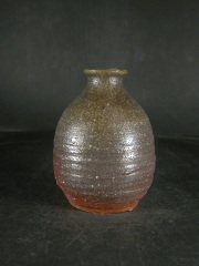 備前焼　穴窯　備前焼物故作家　前嶋　五一郎　黄ゴマ徳利２７