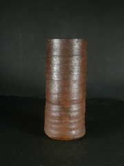 紫岡香山造　出来良　備前茶入　共箱　高さ8.5cm 東H5-0718③ 紫岡香山造 出来良 備前茶入 共箱 高さ8.5cm 東H5-