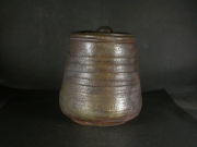 備前焼　穴窯　備前焼物故作家　前嶋　五一郎　黄ゴマ水指６