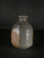 備前焼　穴窯　備前焼女流作家　前嶋　類子　最新作窯変徳利７