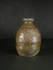 備前焼　穴窯　備前焼女流作家　前嶋　類子　最新作黄ゴマ徳利８