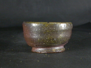 備前焼　登窯　備前市無形文化財　小山　末広　共箱付き黄ゴマぐい呑１