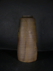 備前焼　登窯　岡山県無形文化財　山本　雄一　緋襷・黄ゴマ花入６