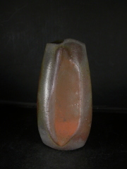 備前焼　登窯　備前焼中堅作家　久郷　剛司　共箱付き窯変花入１