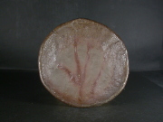 備前焼　登窯　備前焼若手作家　中村　和樹　最新作緋襷・黄ゴマ石目叩き皿６