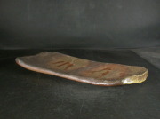 備前焼　登窯　備前焼若手作家　中村　和樹　最新作２６．５センチ緋襷・黄ゴマ叩き石目長方皿１