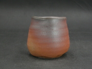 備前焼　登窯　備前焼若手作家　中村　和樹　最新作黄ゴマ緋湯呑・フリーカップ１