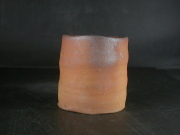 備前焼　登窯　備前焼若手作家　中村　和樹　最新作焦げ茶のゴマ緋フリーカップ１８