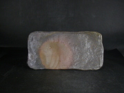 備前焼　登窯　備前焼若手作家　中村　和樹　最新作１９センチ黄ゴマ石目叩き長方皿６