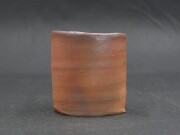 備前焼　登窯　備前焼若手作家　中村　和樹　最新作焦げ茶のゴマ緋フリーカップ８