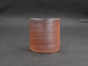 備前焼　登窯　備前焼若手作家　中村　和樹　最新作焦げ茶のゴマ緋フリーカップ８