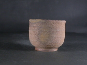 備前焼　登窯　備前焼物故作家　藤巻　志邦　黄ゴマぐい呑１