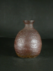 備前焼　穴窯　備前焼物故作家　小山　日出男　伊部手徳利３７