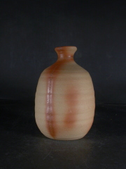 処分品　備前焼　備前焼窯元　備前陶苑　若手作家作緋襷徳利１０