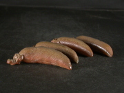 備前焼　登窯　備前焼窯元　備前陶苑　手捻り黄ゴマエンドウ箸置４個組１