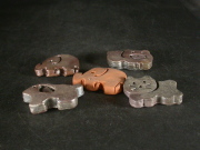 備前焼　備前焼窯元　備前陶苑　動物箸置き５個組３