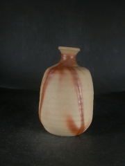 備前焼　備前焼窯元　備前陶苑　若手作家作緋襷徳利１３