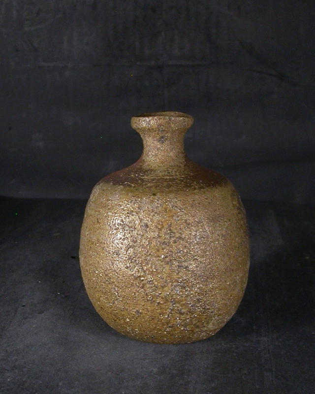 備前焼　登窯　岡山県無形文化財　松井　輿之　黄ゴマ徳利２１