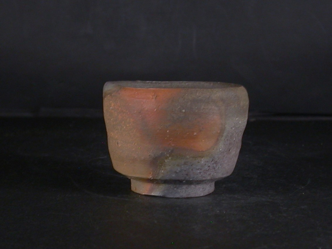 酒器備前焼盃備前市重要無形文化財小西陶蔵造共箱栞付N1027SK