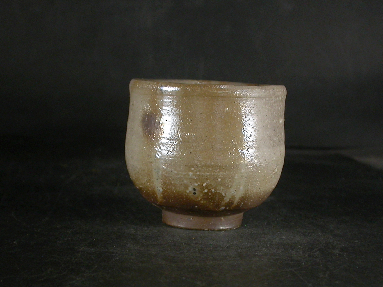 備前焼 登窯 備前焼人間国宝 故藤原 雄 共箱付き金彩・緋襷青備前