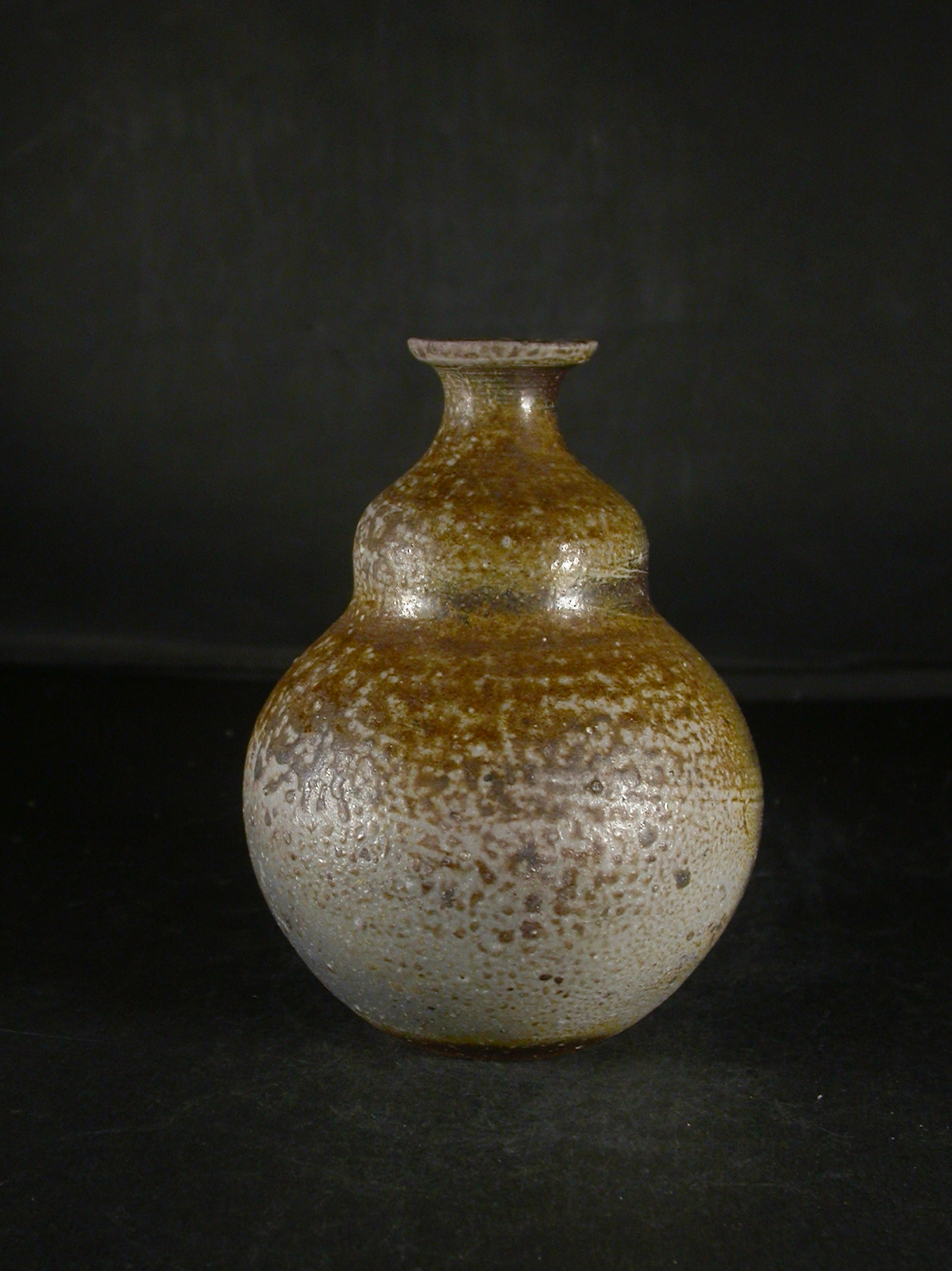 備前焼　登窯　備前市無形文化財　森　泰司　四方桟共箱付き窯変瓢徳利８