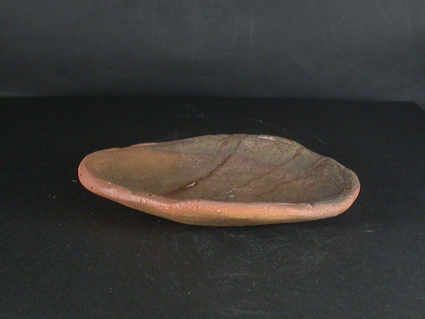 備前焼　登窯　備前焼若手作家　中村　和樹　最新作緋襷・黄ゴマ緋石目叩き皿１０