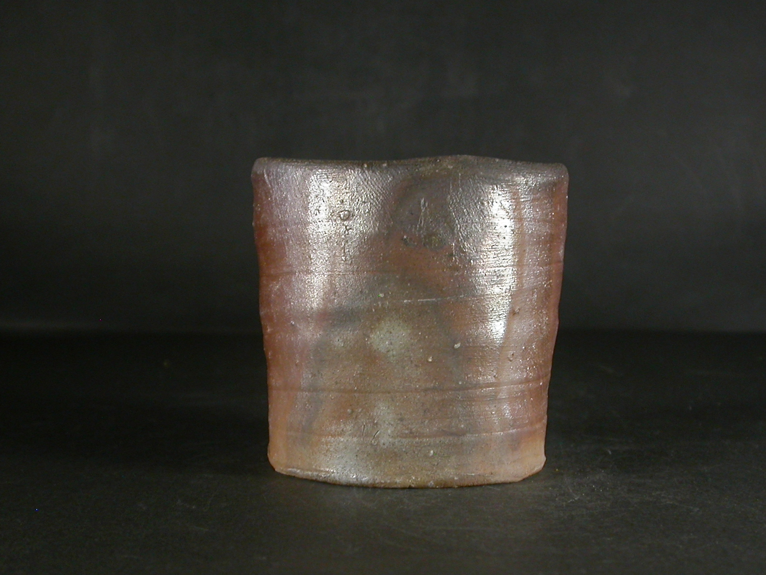 備前焼　登窯　備前焼若手作家　中村　和樹　最新作金彩・黄ゴマフリーカップ９