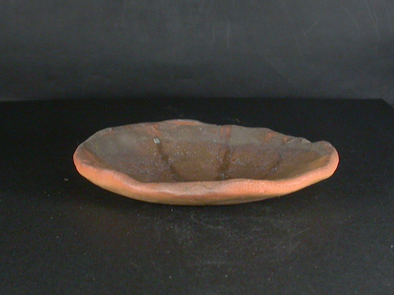 備前焼　登窯　備前焼若手作家　中村　和樹　最新作緋襷・黄ゴマ緋石目叩き皿１１