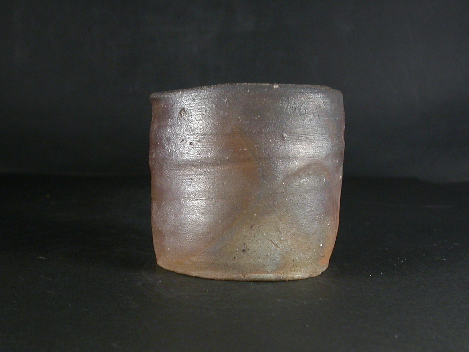 備前焼　登窯　備前焼若手作家　中村　和樹　最新作金彩・桟切・黄ゴマフリーカップ５