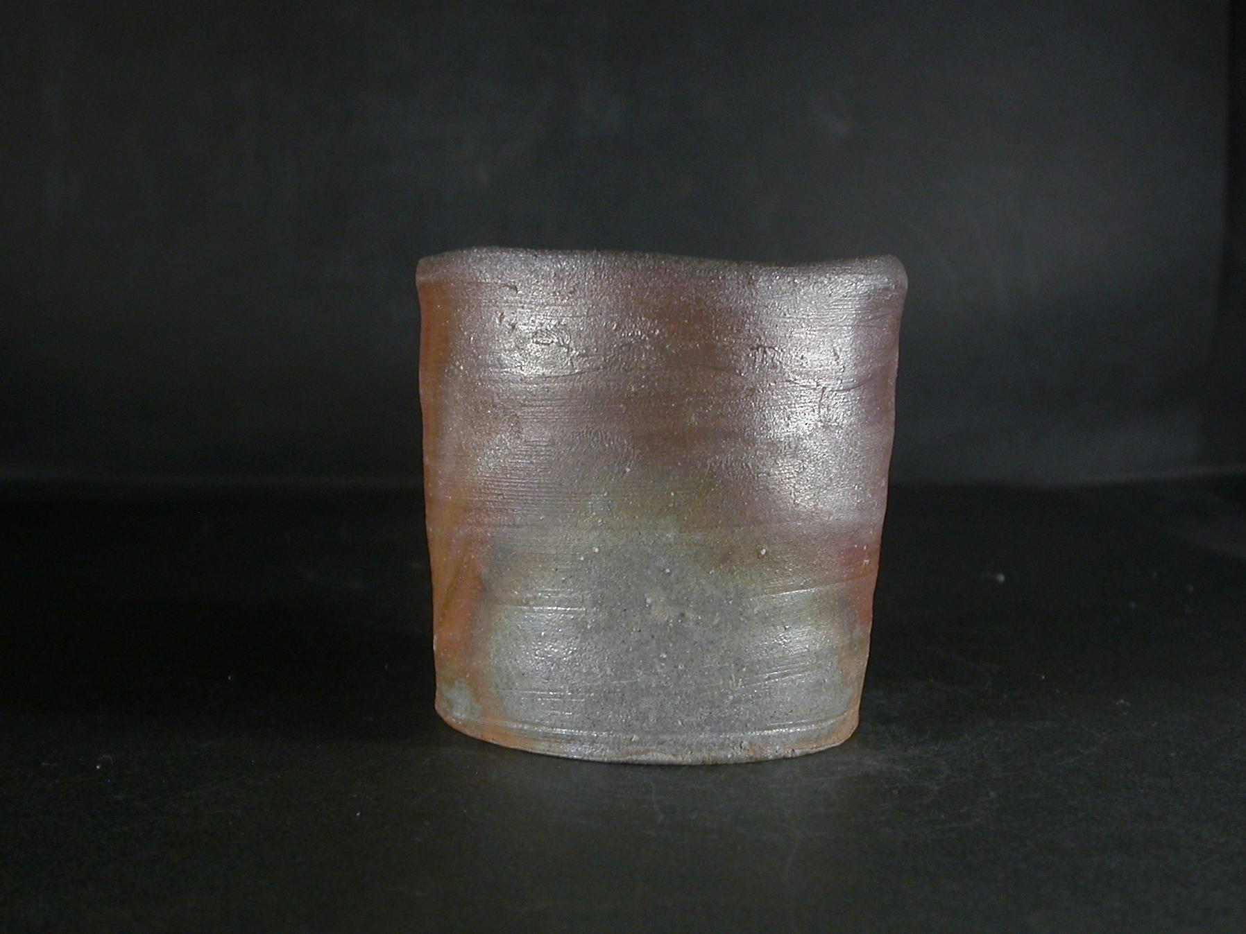 備前焼　登窯　備前焼若手作家　中村　和樹　最新作桟切・黄ゴマフリーカップ１５