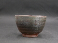 備前焼　穴窯　備前焼異色作家　吉岡　勝巳　最新作黄・青ゴマ抹茶茶碗１