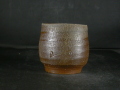 備前焼　穴窯　備前焼異色作家　吉岡　勝巳　最新作黄ゴマ湯呑・フリーカップ４３