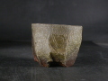 備前焼　穴窯　備前焼異色作家　吉岡　勝巳　最新作黄ゴマ面取・鎬ぐい呑２６