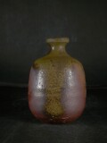 備前焼　登窯　備前焼物故作家　的野　求　共箱付き黄ゴマ徳利２９