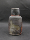 処分品 備前焼 登窯 備前焼窯元泰山窯 共箱付き桟切り花入1 備前焼卸