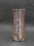 備前焼　登窯　備前焼窯元　松園　共箱付き桟切・黄ゴマ花入５