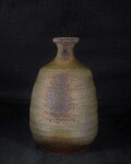 備前焼　登窯　備前焼物故作家　三村　陶伯　共箱付き少し大振りなカセ窯変徳利１