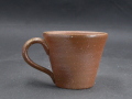 処分品　備前焼　穴窯　作者不詳　黄ゴマコーヒーカップ１
