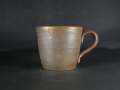 備前焼　登窯　備前焼中堅作家　竹内　靖之（山本）　最新作金彩手付きカップ１