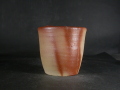 備前焼　備前焼中堅作家　竹内　靖之（山本）　最新作蟹付き緋襷フリーカップ２０