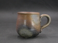 備前焼　登窯　備前焼中堅作家　竹内　靖之（山本）　最新作金彩・窯変手付きカップ３０